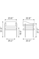 Textured Light Gray Dining Chair | OROA Modern Zadar | Oroatrade.com