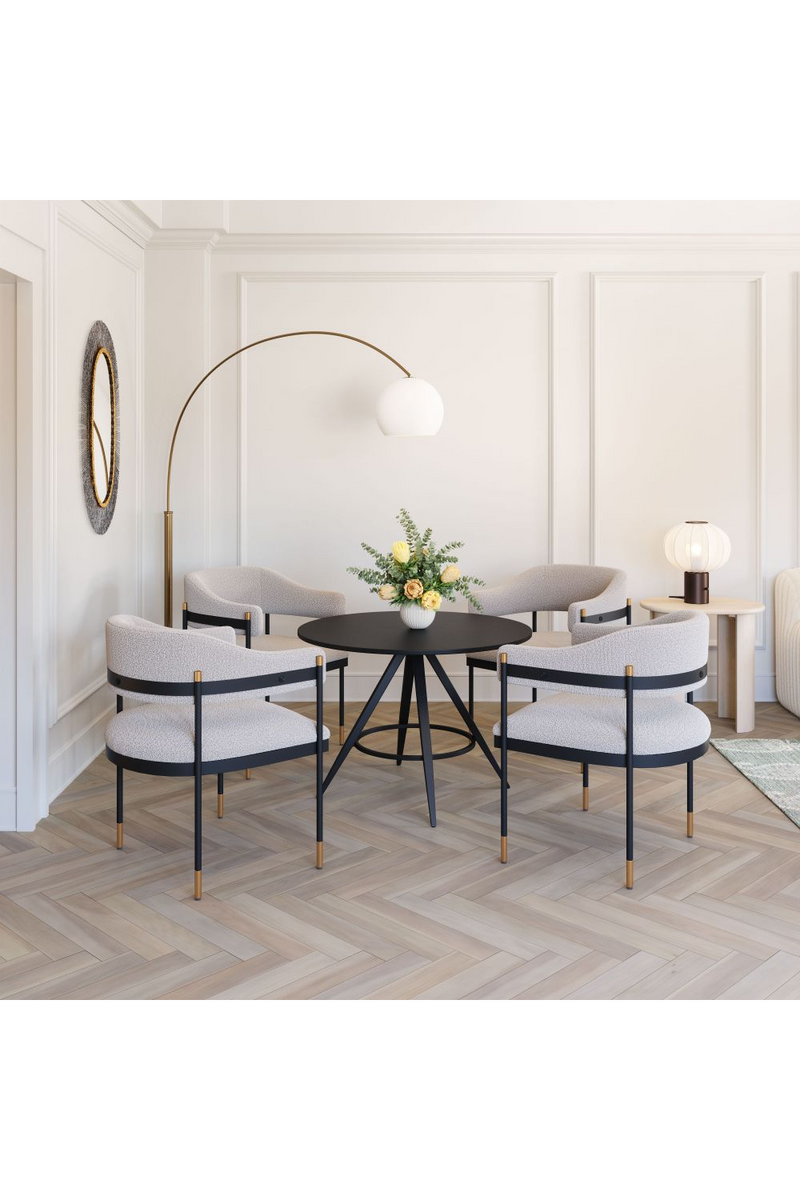 Textured Light Gray Dining Chair | OROA Modern Zadar | Oroatrade.com