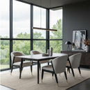 Light Gray Curved Dining Chair | OROA Modern Pula | Oroatrade.com