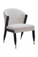 Light Gray Curved Dining Chair | OROA Modern Pula | Oroatrade.com