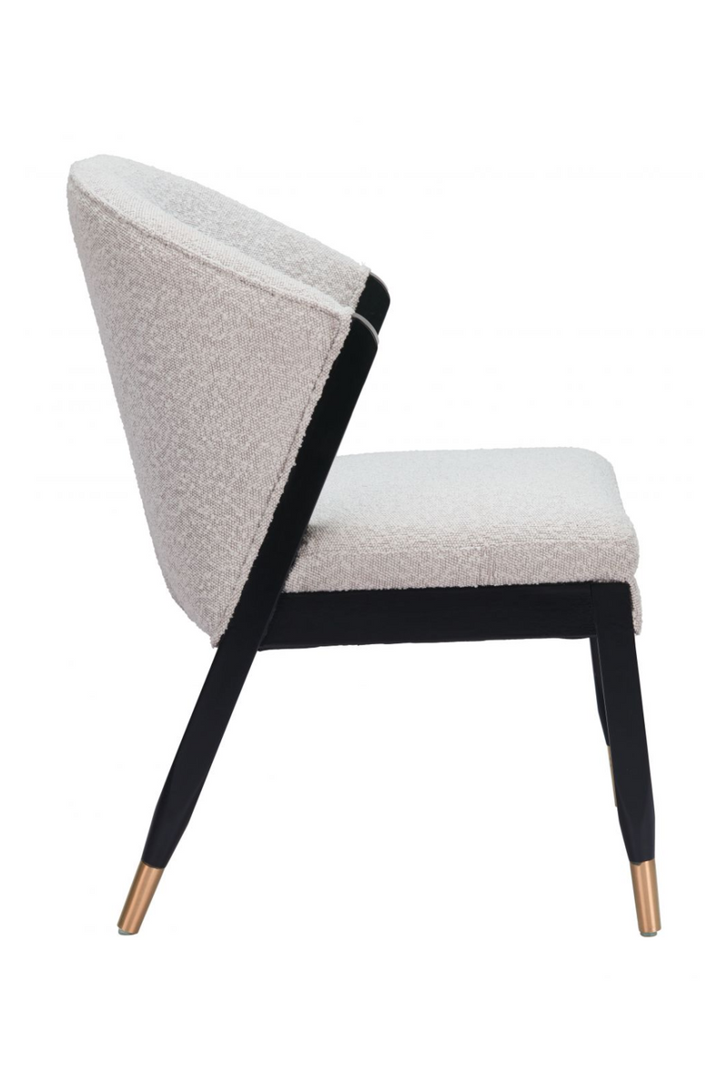 Light Gray Curved Dining Chair | OROA Modern Pula | Oroatrade.com
