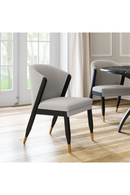 Light Gray Curved Dining Chair | OROA Modern Pula | Oroatrade.com