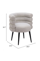 Light Gray Layered Dining Chair | OROA Modern Grena | Oroatrade.com