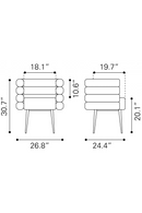 Light Gray Layered Dining Chair | OROA Modern Grena | Oroatrade.com