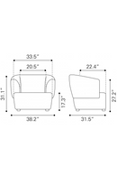 Golden Beige Accent Chair | OROA Modern Bekker | Oroatrade.com