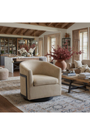 Golden Beige Swivel Chair | OROA Modern Hanko | Oroatrade.com