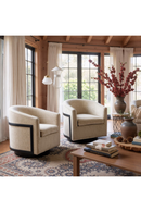 Golden Beige Swivel Chair | OROA Modern Hanko | Oroatrade.com