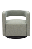 Sage Green Curved Swivel Chair | OROA Modern Turku | Oroatrade.com