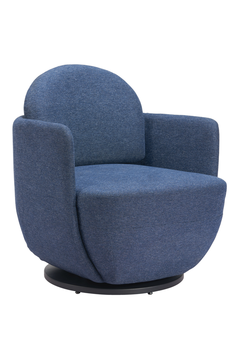 Blue Swivel Chair | OROA Modern Bant | Oroatrade.com