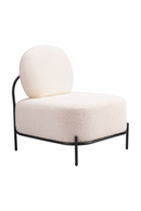 White Teddy Fabric Accent Chair | OROA Modern Arendal | Oroatrade.com