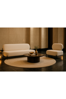 White Teddy Fabric Accent Chair | OROA Modern Arendal