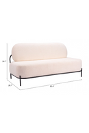 White Teddy Fabric Sofa | OROA Modern Arendal | Oroatrade.com
