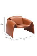 Leather Contemporary Accent Chair | OROA Modern Horten | Oroatrade.com