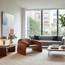 Leather Contemporary Accent Chair | OROA Modern Horten | Oroatrade.com