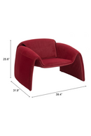 Velvet Contemporary Accent Chair | OROA Modern Horten | Oroatrade.com