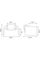 Velvet Contemporary Accent Chair | OROA Modern Horten | Oroatrade.com