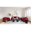 Red Velvet Sofa | OROA Modern Horten