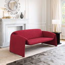 Red Velvet Sofa | OROA Modern Horten