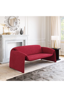 Red Velvet Sofa | OROA Modern Horten | Oroatrade.com