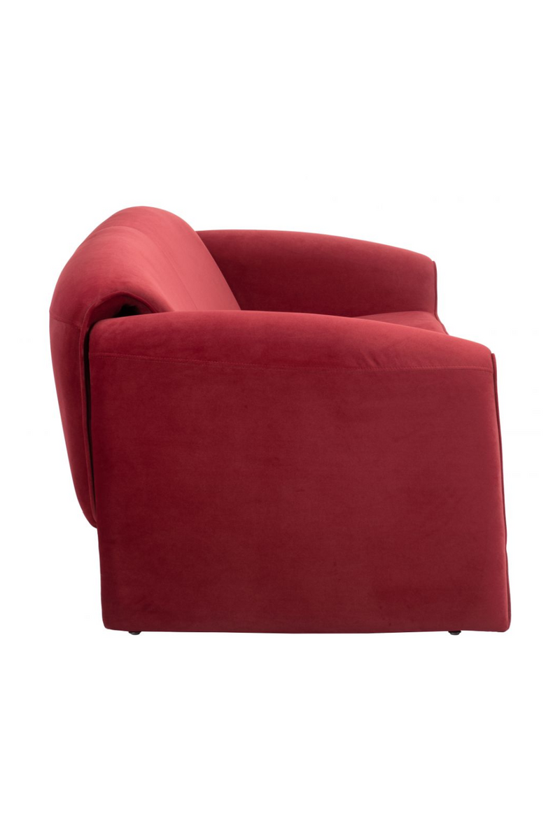 Red Velvet Sofa | OROA Modern Horten | Oroatrade.com