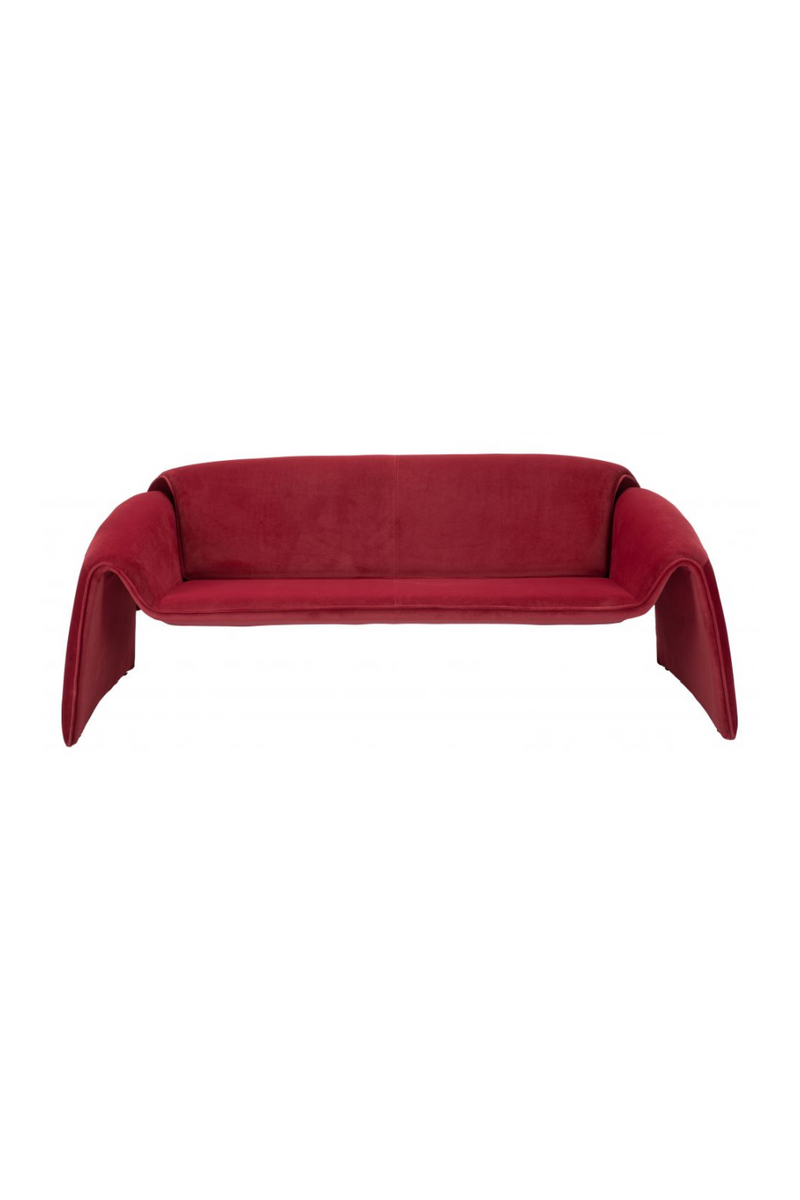 Red Velvet Sofa | OROA Modern Horten | Oroatrade.com