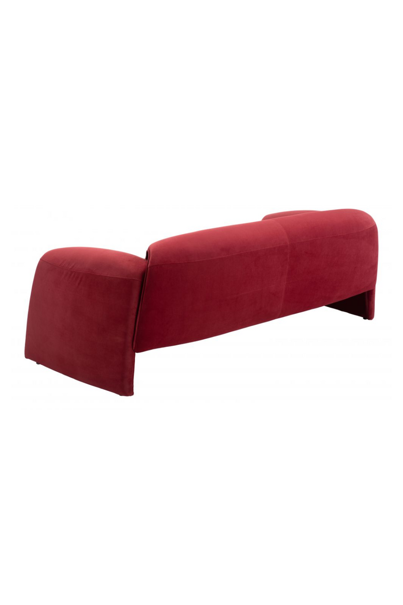 Red Velvet Sofa | OROA Modern Horten | Oroatrade.com