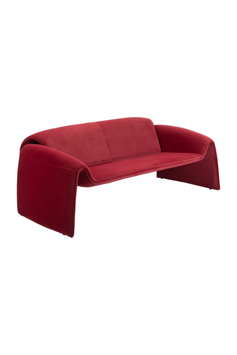 Red Velvet Sofa | OROA Modern Horten | Oroatrade.com