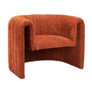 Orange Sherpa Accent Chair | OROA Modern Viana | Oroatrade.com
