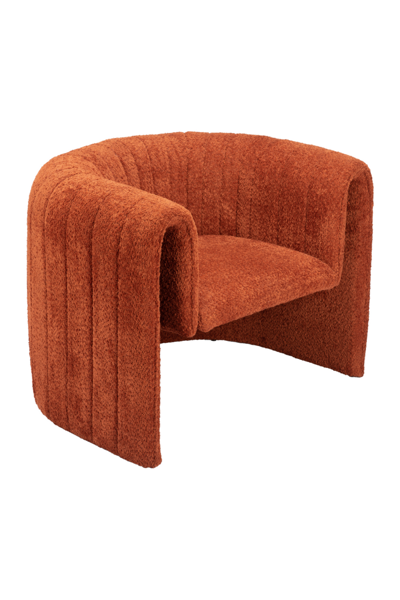 Orange Sherpa Accent Chair | OROA Modern Viana | Oroatrade.com