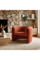 Orange Sherpa Accent Chair | OROA Modern Viana | Oroatrade.com
