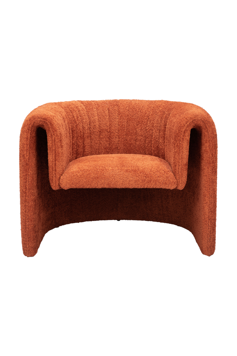 Orange Sherpa Accent Chair | OROA Modern Viana | Oroatrade.com