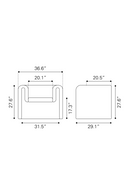 Orange Sherpa Accent Chair | OROA Modern Viana | Oroatrade.com