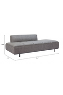 Gray Leather Sofa | OROA Modern Confection | Oroatrade.com