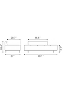 Gray Leather Sofa | OROA Modern Confection | Oroatrade.com