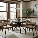 Black Marble Round Dining Table | OROA Modern Sumay | Oroatrade.com