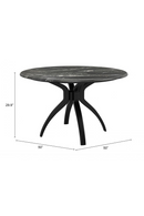 Black Marble Round Dining Table | OROA Modern Sumay | Oroatrade.com