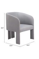 Poly Linen Accent Chair | OROA Modern Hull | Oroatrade.com