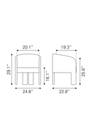 Poly Linen Accent Chair | OROA Modern Hull | Oroatrade.com