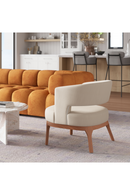 Beige Vinyl Accent Chair | OROA Modern Penryn | Oroatrade.com