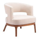Beige Vinyl Accent Chair | OROA Modern Penryn | Oroatrade.com