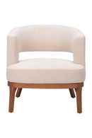 Beige Vinyl Accent Chair | OROA Modern Penryn | Oroatrade.com