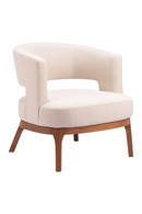 Beige Vinyl Accent Chair | OROA Modern Penryn | Oroatrade.com