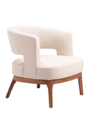 Beige Vinyl Accent Chair | OROA Modern Penryn | Oroatrade.com