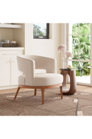 Beige Vinyl Accent Chair | OROA Modern Penryn | Oroatrade.com