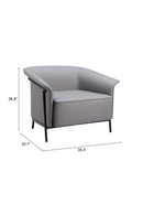 Flared-Back Lounge Chair | OROA Modern Burry | Oroatrade.com