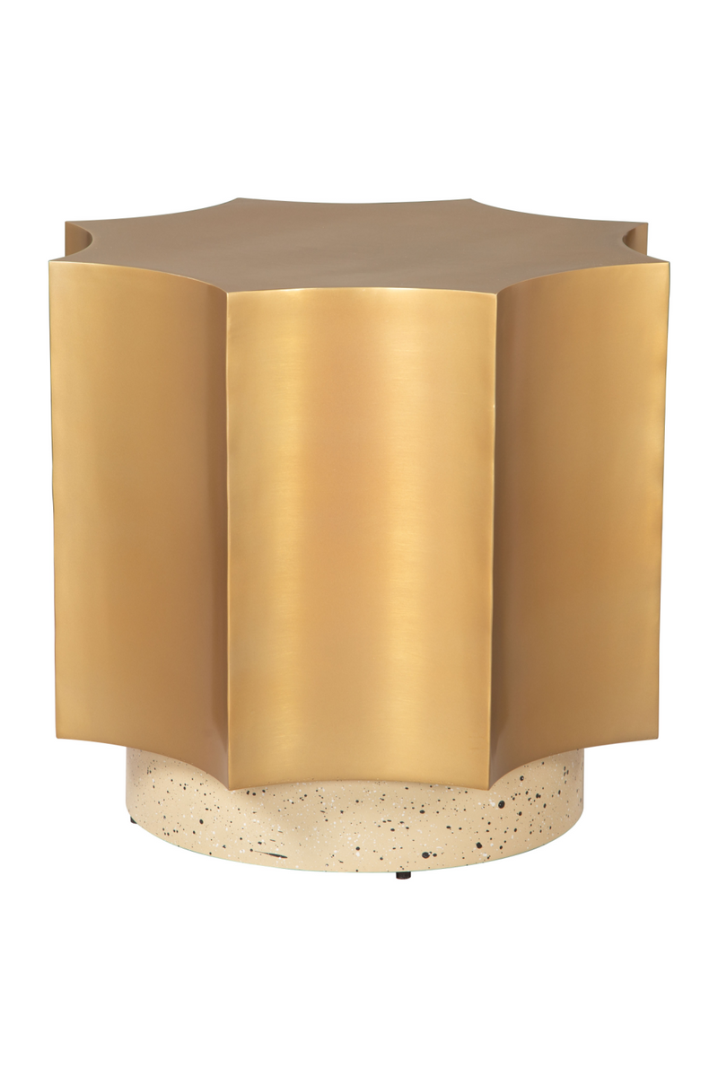 Gold Coved-Edged Side Table | OROA Modern Osam | Oroatrade.com