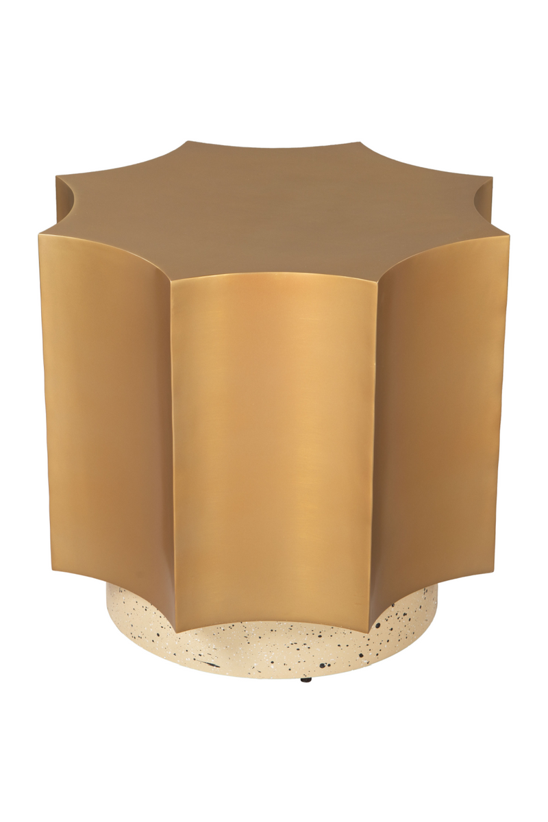 Gold Coved-Edged Side Table | OROA Modern Osam | Oroatrade.com