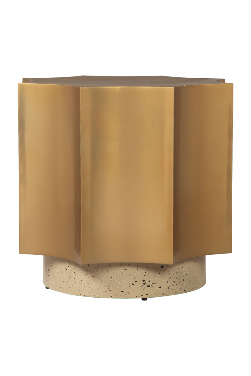 Gold Coved-Edged Side Table | OROA Modern Osam | Oroatrade.com