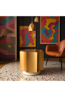 Gold Coved-Edged Side Table | OROA Modern Osam | Oroatrade.com