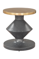 Black Geometrical Base Side Table | OROA Modern Litar | Oroatrade.com